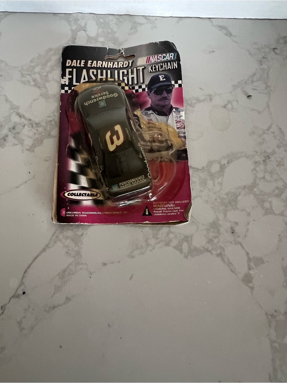 Nascar Dale Earnhardt #3 Black Flashlight Keychain